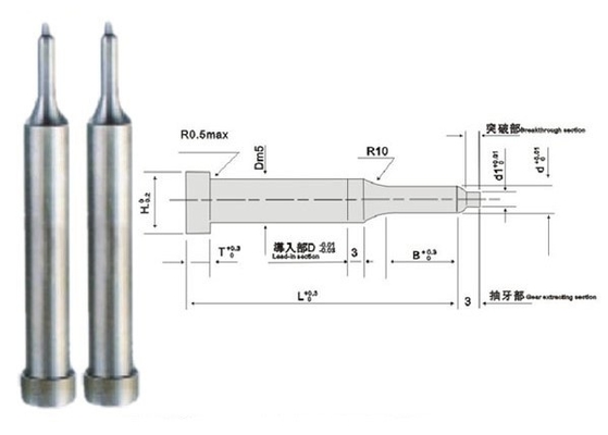 Alcrona Die Punch Pins SKH51, stempel kwadratowy dziurkacz dostosowany