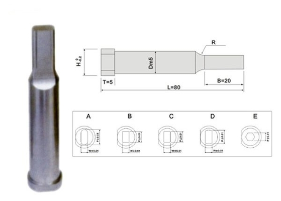 Alcrona Die Punch Pins SKH51, stempel kwadratowy dziurkacz dostosowany